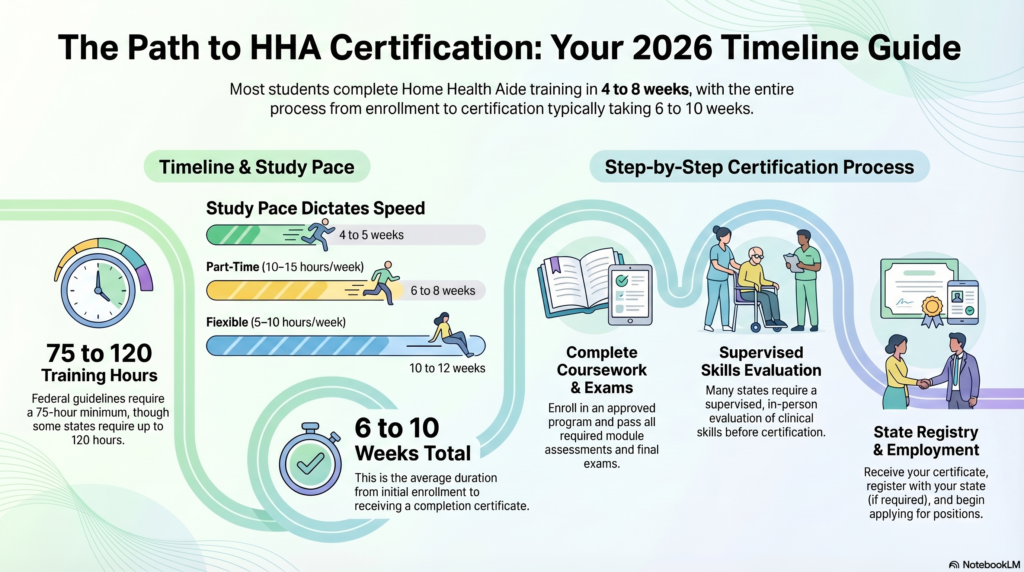 The path to HHA Certification: Timeline