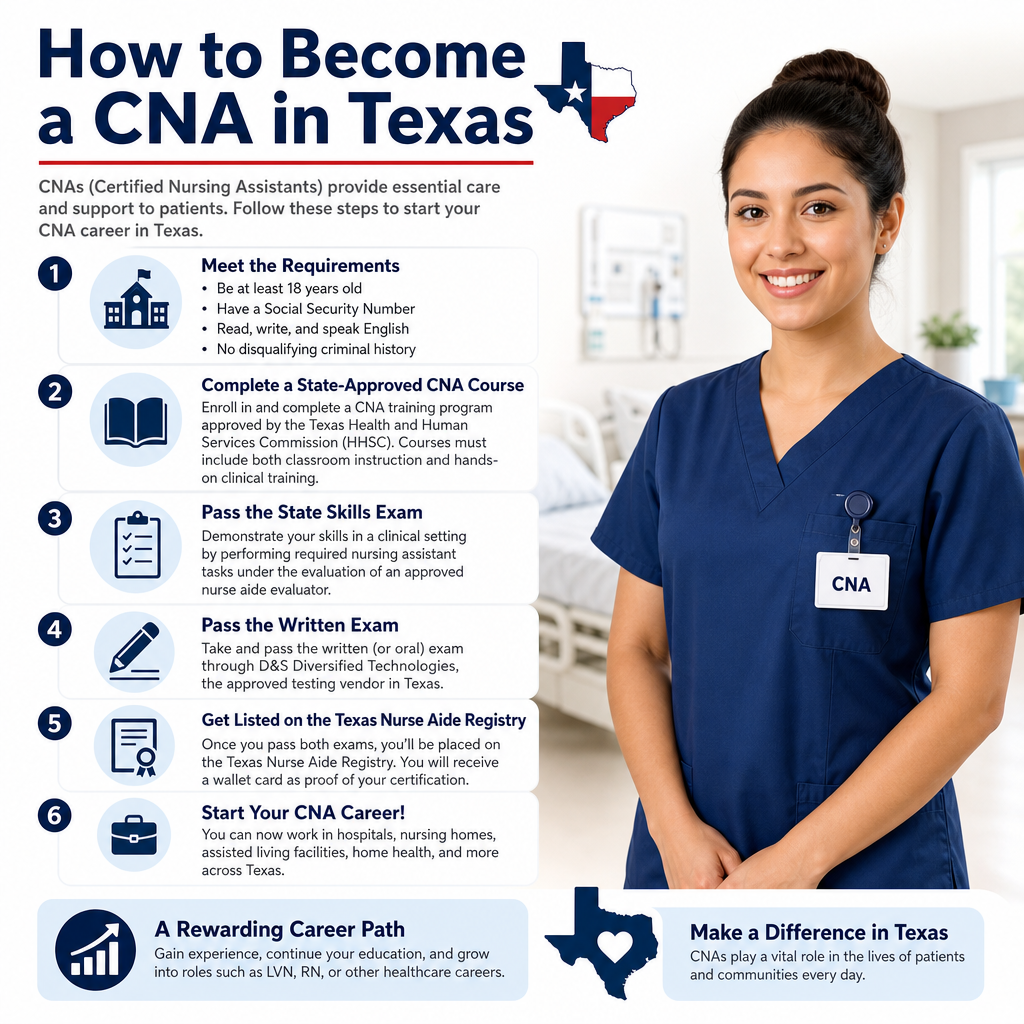 how to become a CNA in Texas