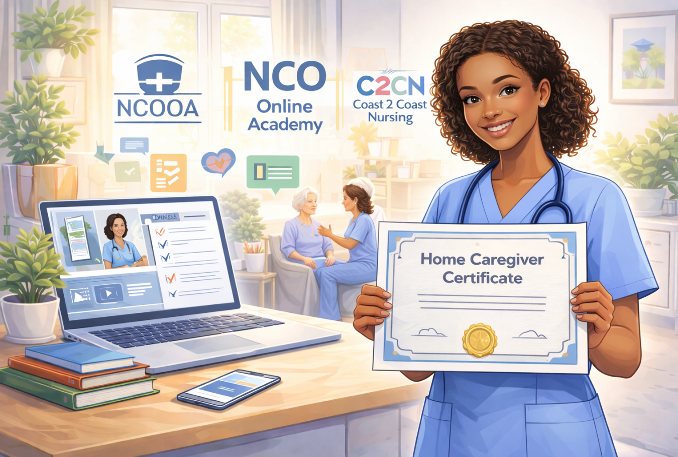 Home caregiver certification in action